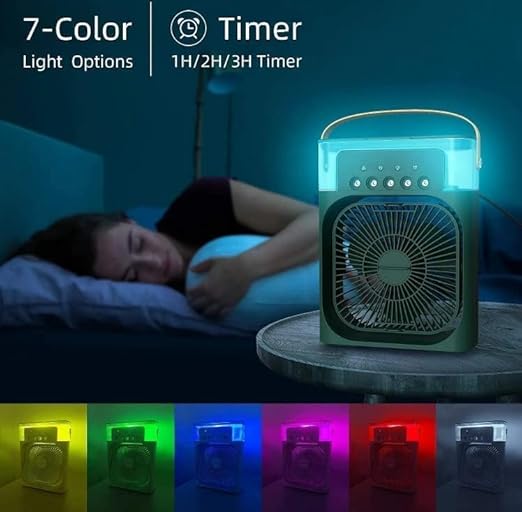 Portable Mini Air Cooler Fan with Humidifier for Room, Office & Bedroom