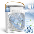 Portable mini air cooler fan with humidifier for office and bedroom