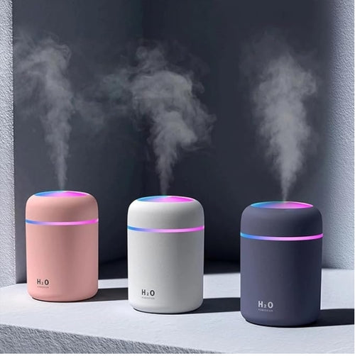 Portable mini humidifier with LED night light and aroma mist